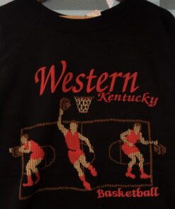 Western Kentucky Basketball Sweatshirt Pullover Jumper Print Out Logo / Western Kentucky Baskelball Crewneck Sweatshirt