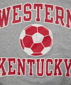 Western Kentucky University Sweatshirt Adult Small Gray College Crewneck Soccer