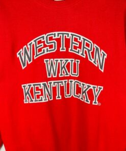 Western Kentucky University Sweatshirt Vintage 90S Jansport WKU Western Kentucky University NCAA Pullover Crewneck Swearter