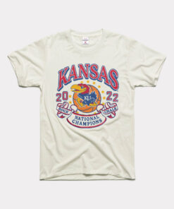 White 2022 KU National Champions Tee Gifts for Fans