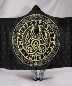 Wolf Viking Hooded Blanket
