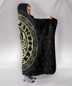 Wolf Viking Hooded Blanket