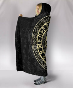 Wolf Viking Hooded Blanket