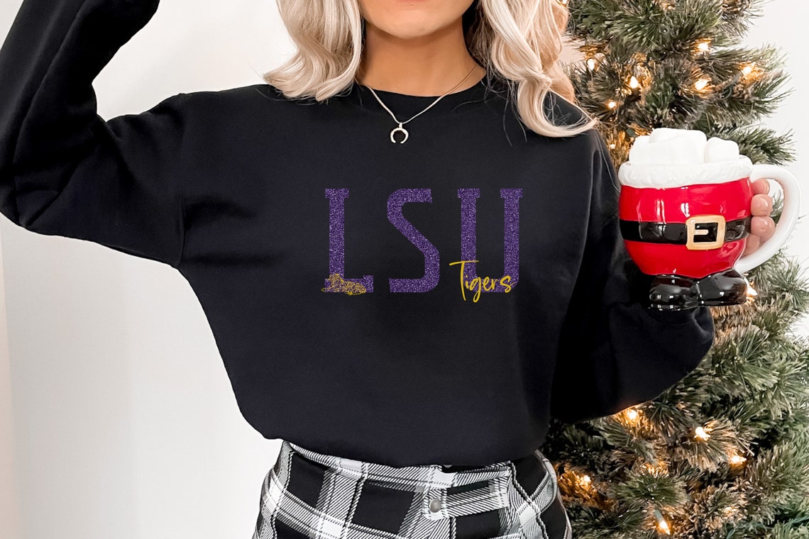Womens LSU Football Sweatshirt