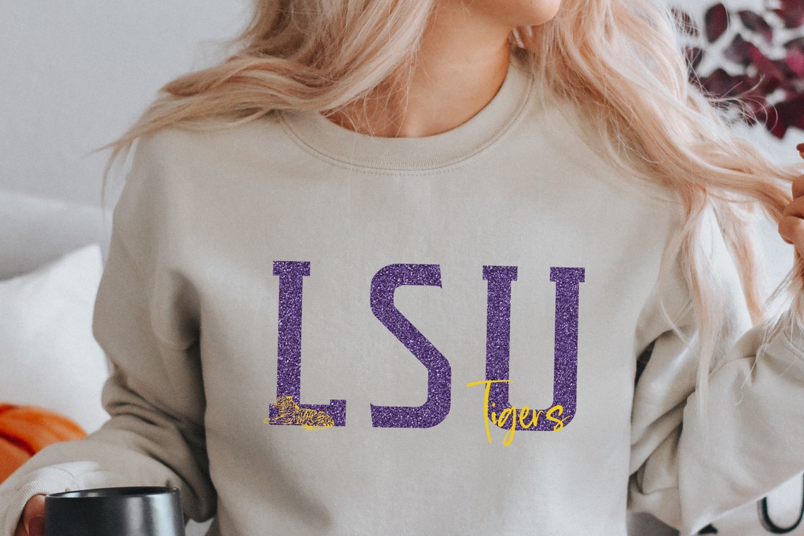 Womens LSU Football Sweatshirt