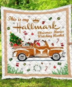 Xmas Texas Longhorns Football Quilt Blanket