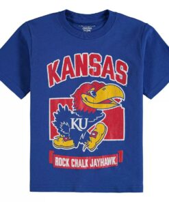 Youth Champion Royal Kansas Jayhawks Strong Mascot Shirt