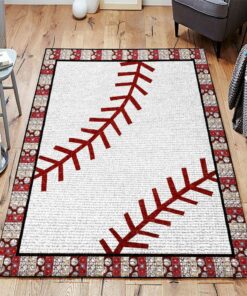 Baseball Rug for Living Room, Bedroom