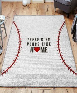 There's No Place Like Home Baseball Rug