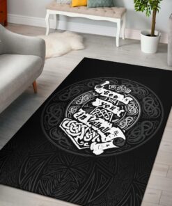 Viking Style Area Rug - See You In Valhalla Viking Area Rug