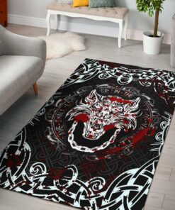 Viking Style Area Rug - Fenrir Viking Area Rug