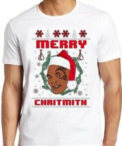 Mike Tyson T Shirt Christmas Chrithmith Boxing Funny Vintage Cool Gift Tee