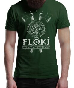 FLOKI Vikings T-Shirt Victory Or Valhalla Tee Shirt Norway Norse Mythology Viking Shirt Unisex Warrior