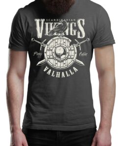 Crow & Shield Pray To Odin T-Shirt Epic Valhalla Vikings Tee Shirt Norway Norse Mythology Viking Shirt Unisex