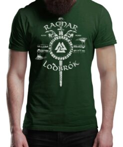 RAGNA LOTHBROK Viking T-Shirt Victory Or Valhalla Tee Shirt Norway Norse Mythology Vikings Shirt Unisex Warrior