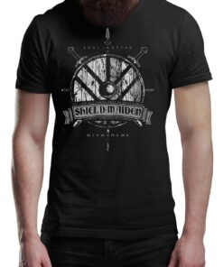 Shield Maiden Viking T-Shirt Victory Or Valhalla Tee Shirt Norway Norse Mythology Vikings Shirt Unisex Warrior