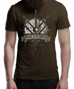 Shield Maiden Viking T-Shirt Victory Or Valhalla Tee Shirt Norway Norse Mythology Vikings Shirt Unisex Warrior