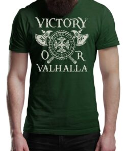 Victory Or Valhalla Vikings T-Shirt Norse Warrior Tee Shirt Norway Mythology Viking Shirt Unisex