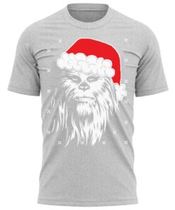 Chewbacca Christmas Hat T-Shirt Xmas Present Gift Tee Shirt