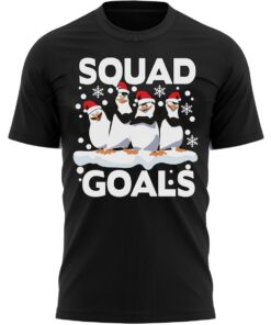 Penguin Squad Goals Christmas T-Shirt Xmas Tee Shirt Gift Present