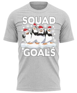 Penguin Squad Goals Christmas T-Shirt Xmas Tee Shirt Gift Present