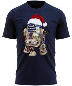 R2D2 Christmas Lights T-Shirt Xmas Tee Shirt Gift Present