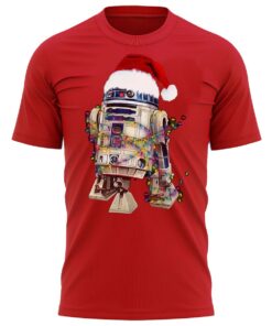 R2D2 Christmas Lights T-Shirt Xmas Tee Shirt Gift Present