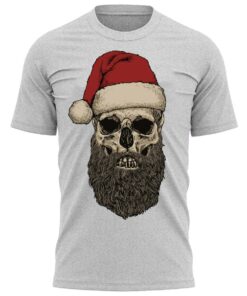Father Christmas Santa Skull Christmas T-Shirt Funny Xmas Tee Shirt Gift Present