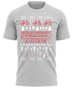 Upside Down Merry Christmas T-Shirt Funny Xmas Tee Shirt Gift Present