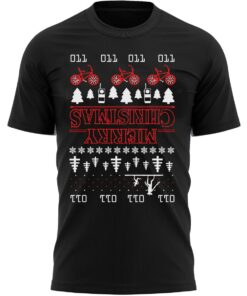 Upside Down Merry Christmas T-Shirt Funny Xmas Tee Shirt Gift Present