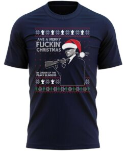 Peaky Ave A Merry Fuckin' Christmas T-Shirt Present Gift