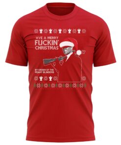 Peaky Ave A Merry Fuckin' Christmas T-Shirt Present Gift