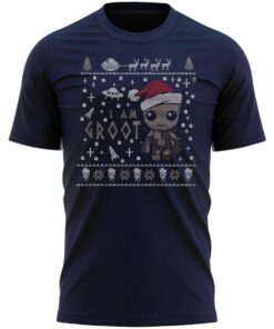I Am Groot Christmas T-Shirt Fun Santa Xmas Tee Shirt Gift Present