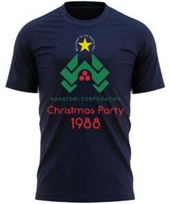 Nakotomi Christmas Party 1988 Movie T-Shirt Santa Xmas Tee Shirt Gift Present