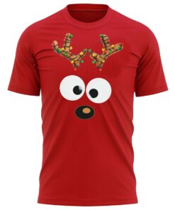 Funny Reindeer Christmas T-Shirt Xmas Tee Shirt Gift Present