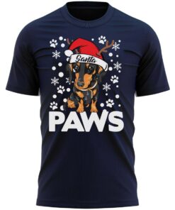 Santa Paws Dachshund Dog Christmas T-Shirt Funny Xmas Tee Shirt Gift Present