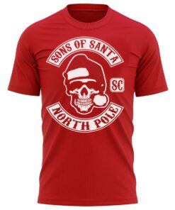Sons Of Santa Christmas T-Shirt Funny Xmas Tee Shirt Gift Present