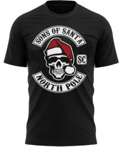 Sons Of Santa Christmas T-Shirt Funny Xmas Tee Shirt Gift Present