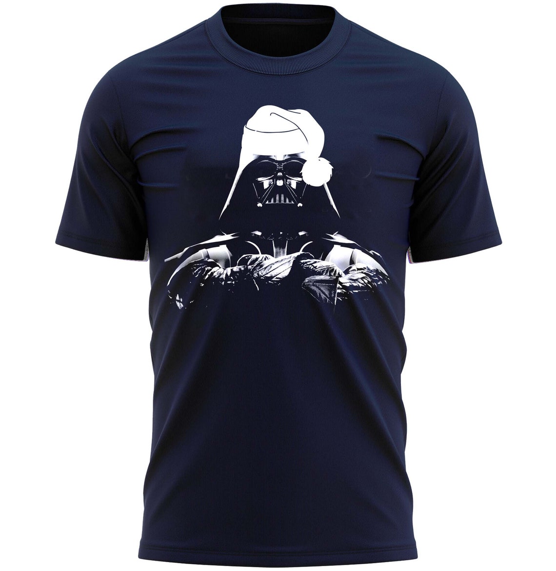 Darth Vader Santa Hat Christmas T-Shirt Funny Xmas Tee Shirt Gift Present