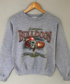University of Georgia Bulldogs Biglogo Printed Sweatshirt Crewneck Pullover Sweater Football