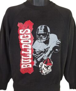 Georgia Bulldogs Football Sweatshirt Vintage 80s NCAA University Made In USA Mens