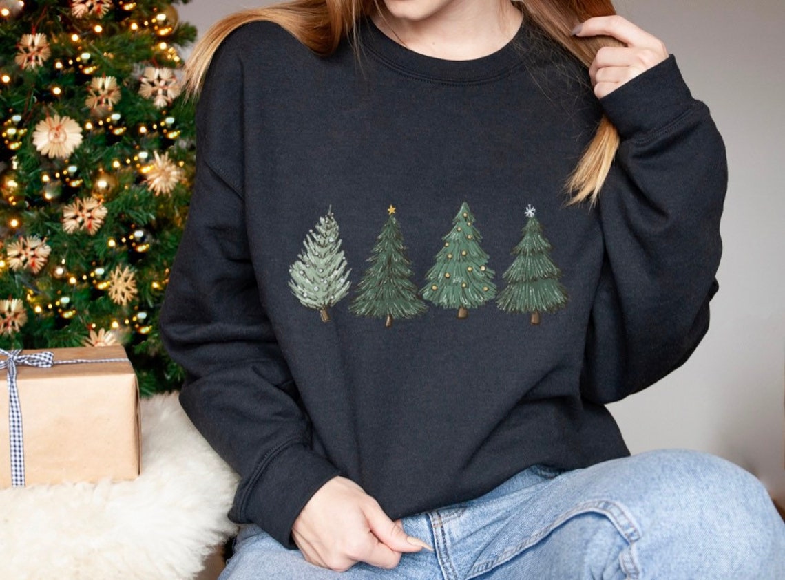Christmas Tree Sweatshirt Bluefink