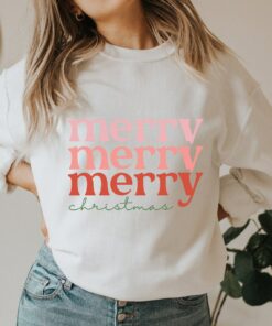 Christmas Sweater - Christmas MERRY CHRISTMAS - Boho Clothing - Christmas Clothing