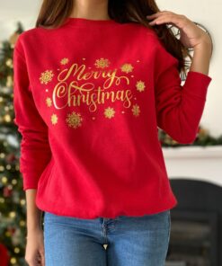 Gold Foil Merry Christmas sweatshirt