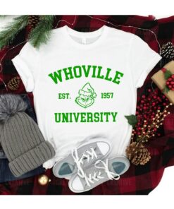 Whoville Sweatshirt, Whoville Grinch Christmas Sweatshirt, Christmas Sweatshirt, Holiday Sweatshirt, University Sweatshirt