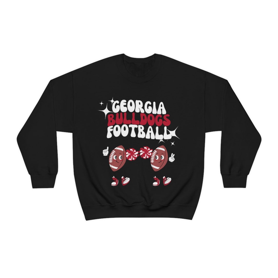 Georgia Bulldogs Football Sweatshirt, Cute UGA Football Sweatshirt