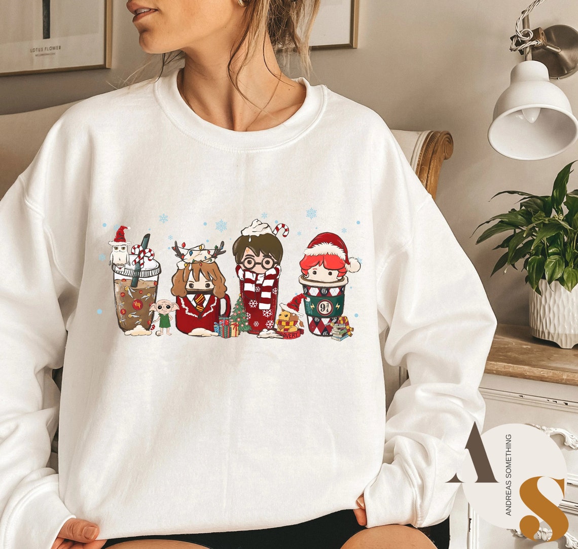 Wizard coffee Sweatshirt, HP Christmas Coffee Sweatshirt