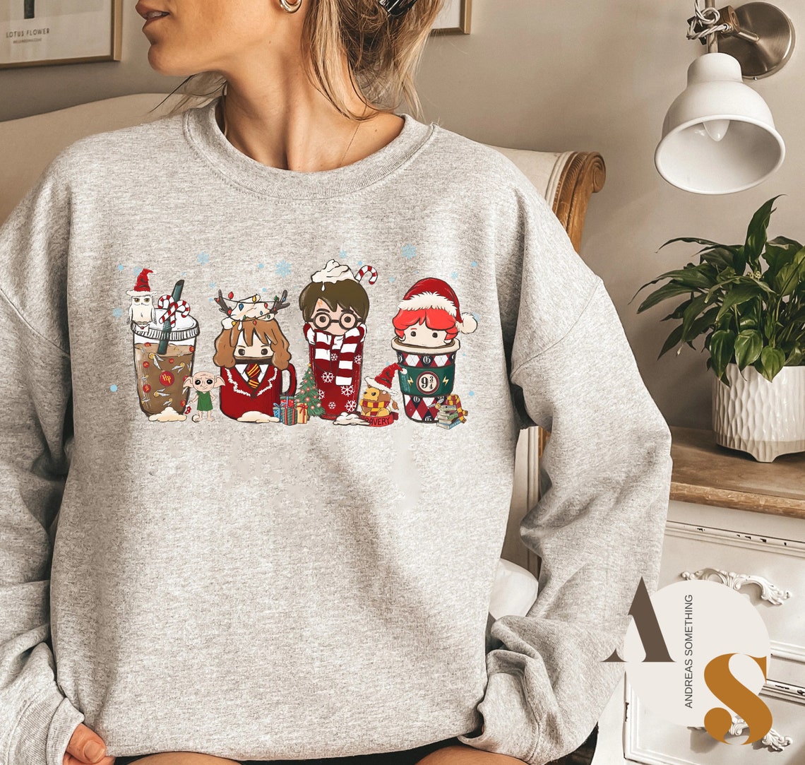 Wizard coffee Sweatshirt, HP Christmas Coffee Sweatshirt