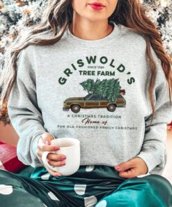 Griswold's Sweatshirt, griswold's tree farm top, Fun Old Fashioned Family Christmas, Christmas Sweatshirt