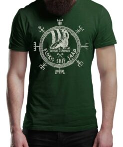 Flokis Ship Yard Vikings T-Shirt Victory Or Valhalla Tee Shirt Norway Norse Mythology Viking Shirt Unisex Warrior